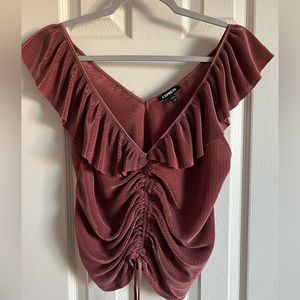 COPY - Women’s Express Maroon Blouse. Size L